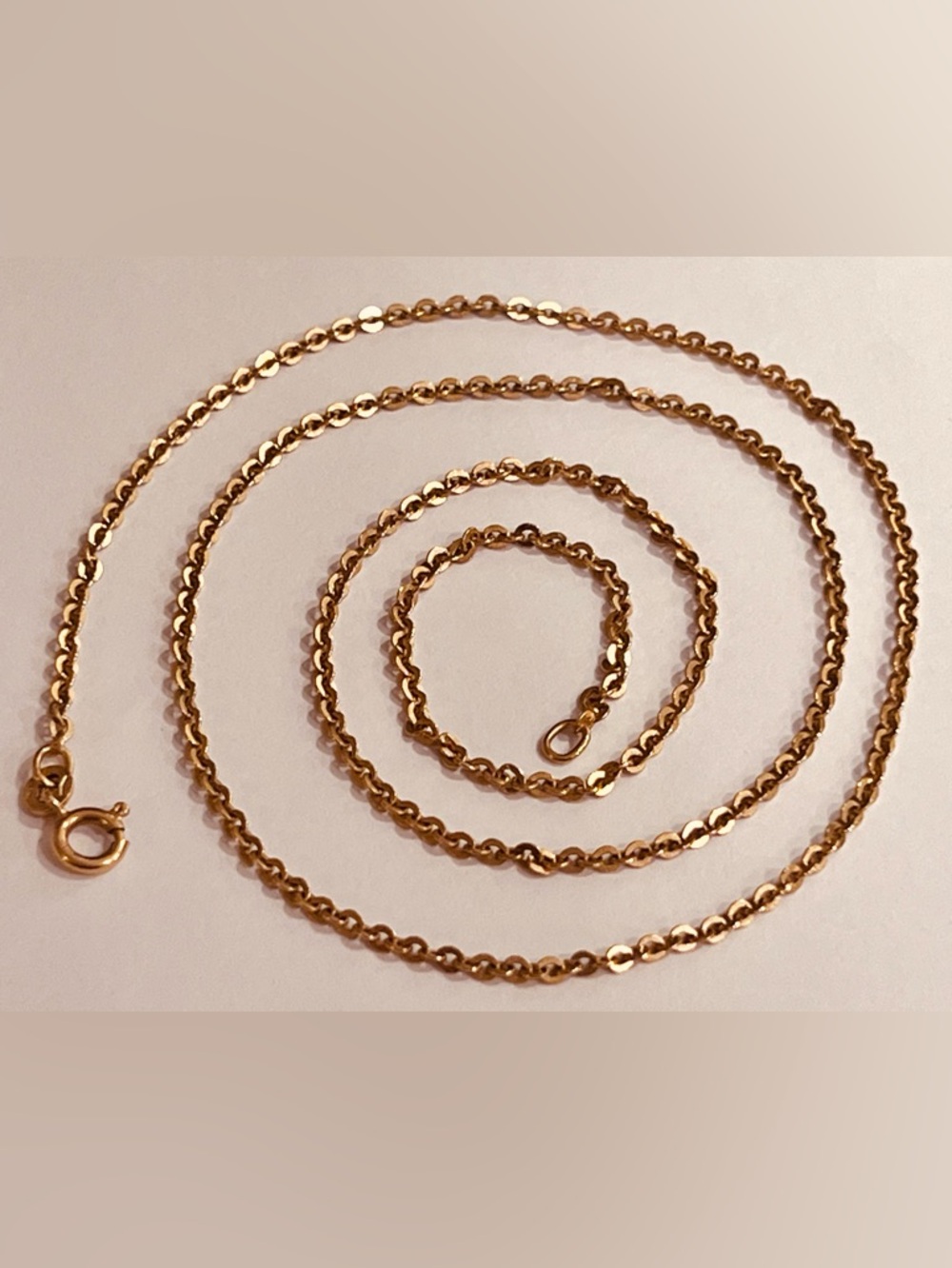 ✨UnoAErre RARE 1 AR Vintage 50s 18k 750 Solid Gold Chain Necklace Made In Italy